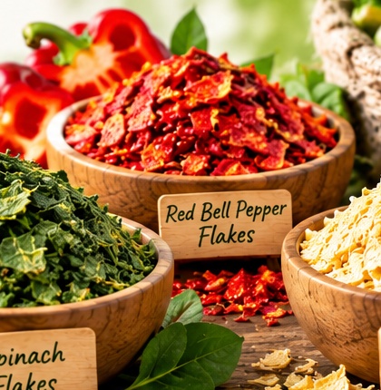 Dried Red Bell Pepper Flakes